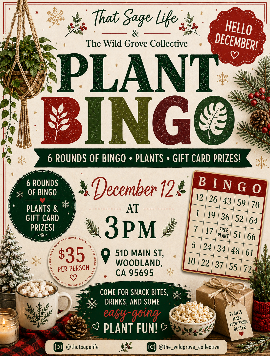 Plant BINGO at The Wild Grove Collective