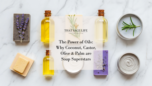 🌿 The Power of Oils: Why Coconut, Castor, Olive & Palm are Soap Superstars