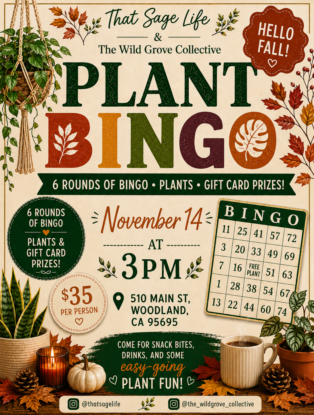 Plant BINGO at The Wild Grove Collective