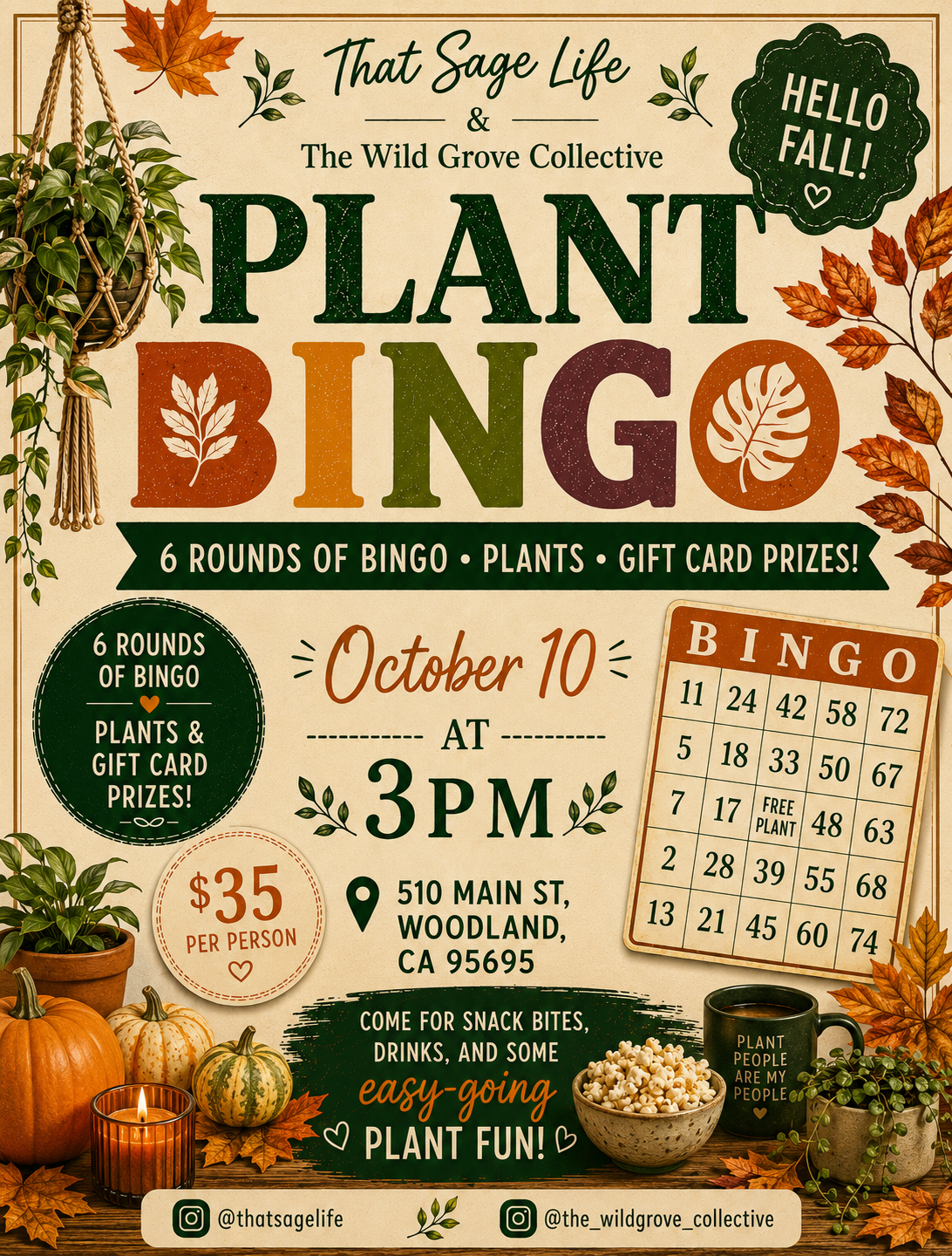 Plant BINGO at The Wild Grove Collective