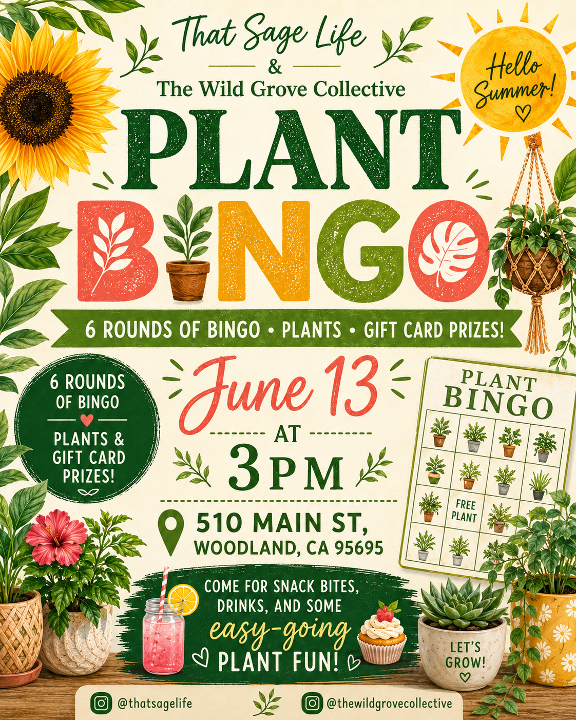 Plant BINGO at The Wild Grove Collective