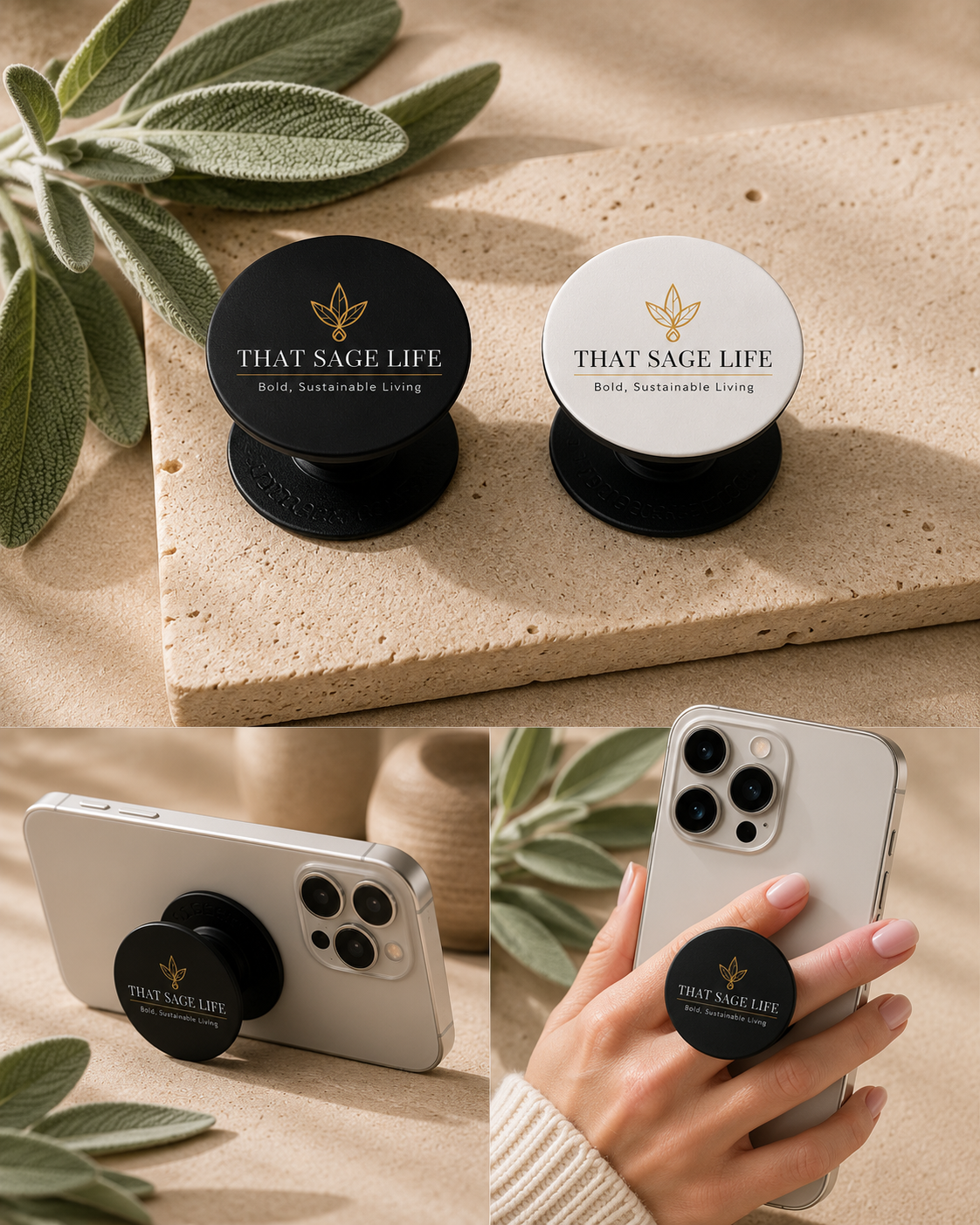 Classic Sage Pop Socket